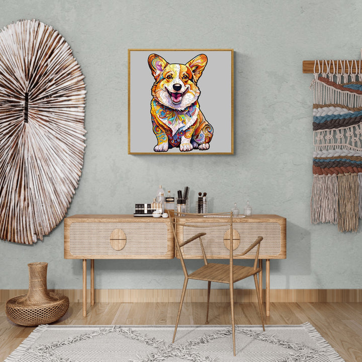 Clever Corgi 3 Wooden Jigsaw Puzzle