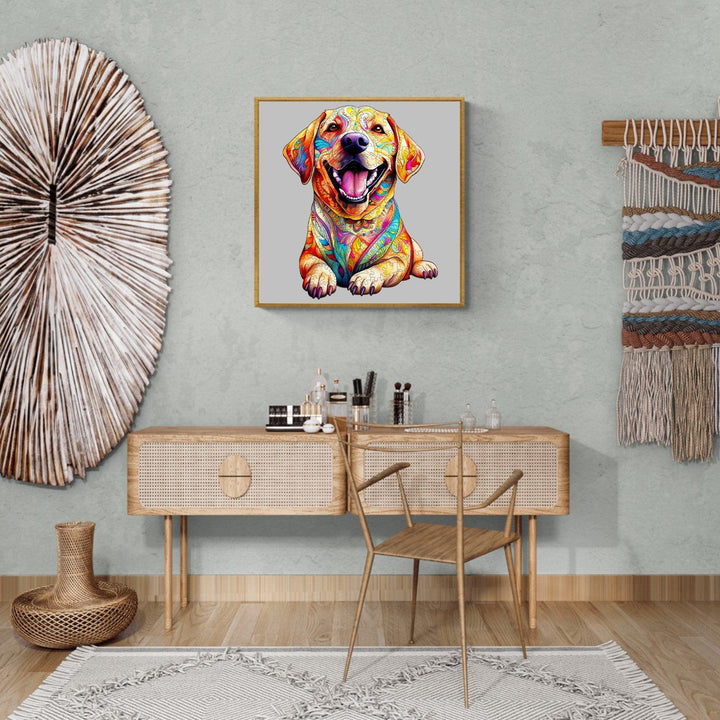 Yellow Labrador Wooden Jigsaw Puzzle