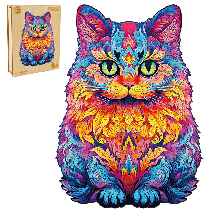 British Short Hair Wooden Jigsaw Puzzle