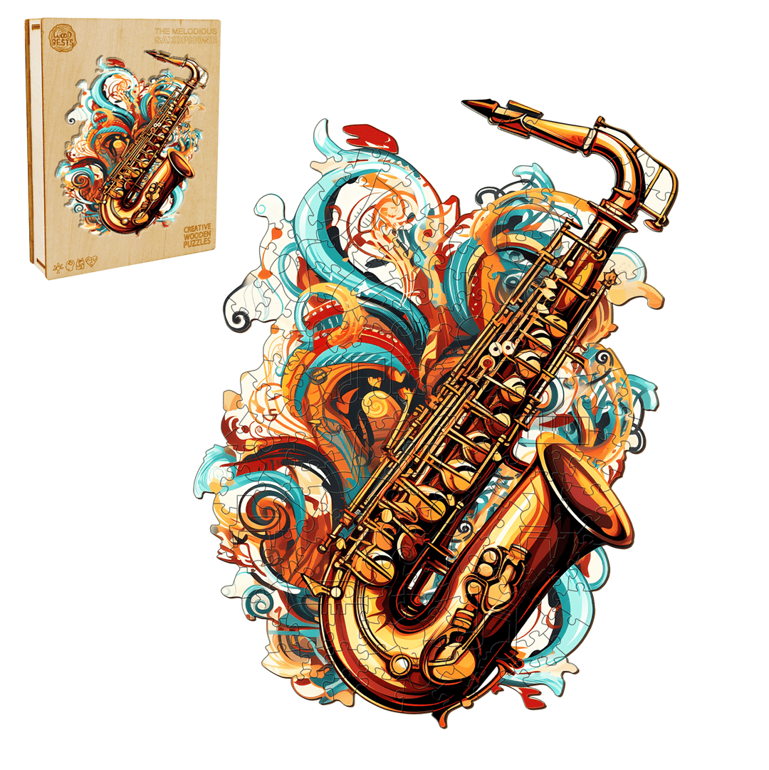 The Melodious Saxophone Wooden Jigsaw Puzzle