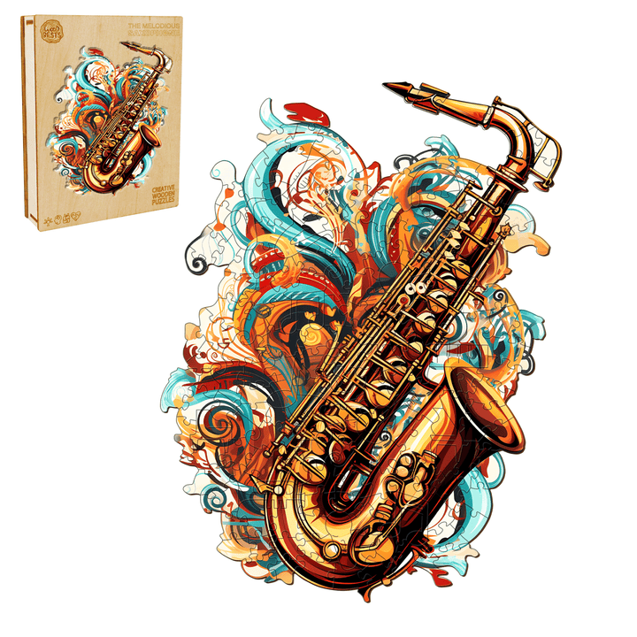 The Melodious Saxophone Wooden Jigsaw Puzzle