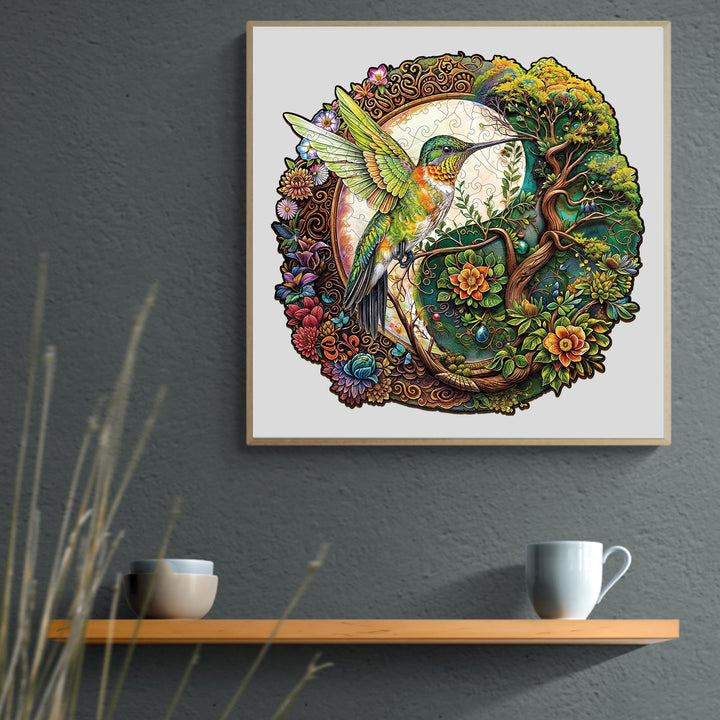 Yin Yang Hummingbird-1 Wooden Jigsaw Puzzle