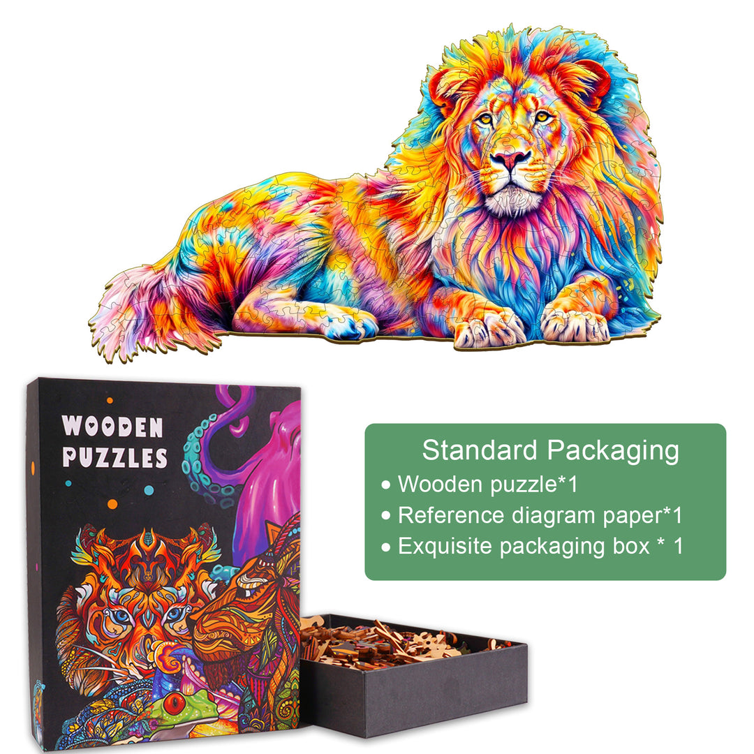Lion Wooden Jigsaw Puzzle
