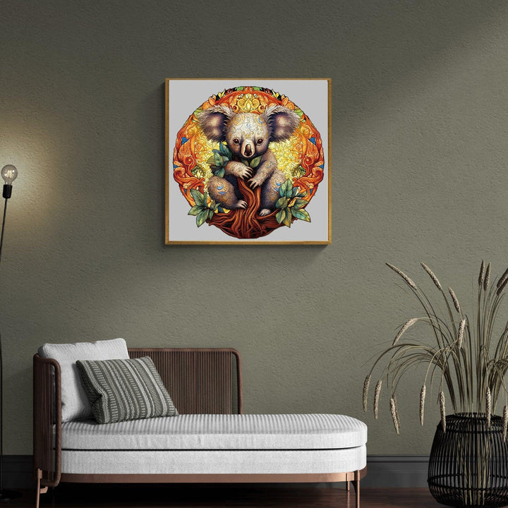 Mandala Koala Wooden Jigsaw Puzzle