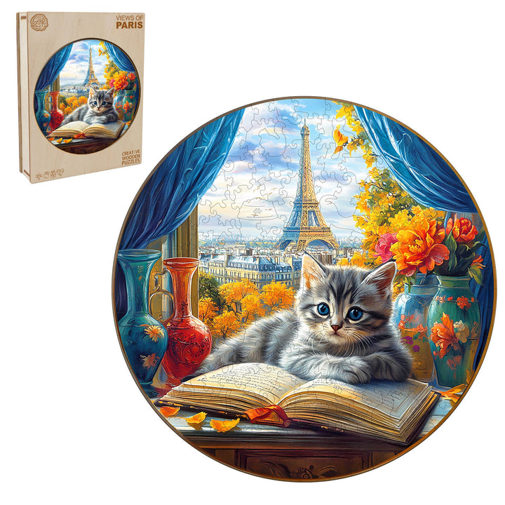 Views of Paris Wooden Jigsaw Puzzle