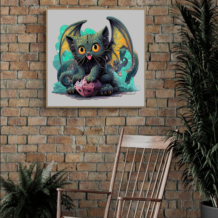 Cat Cthulhu Wooden Jigsaw Puzzle