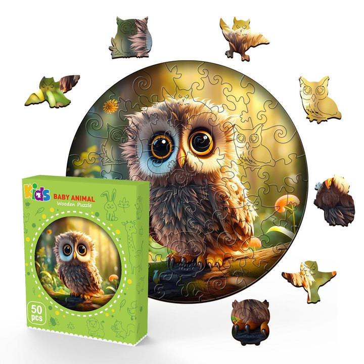 Cute Owl Children's Wooden Jigsaw Puzzle