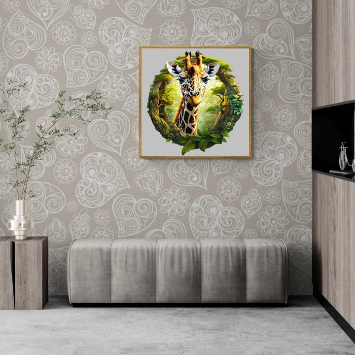 Forest Giraffe Wooden Jigsaw Puzzle
