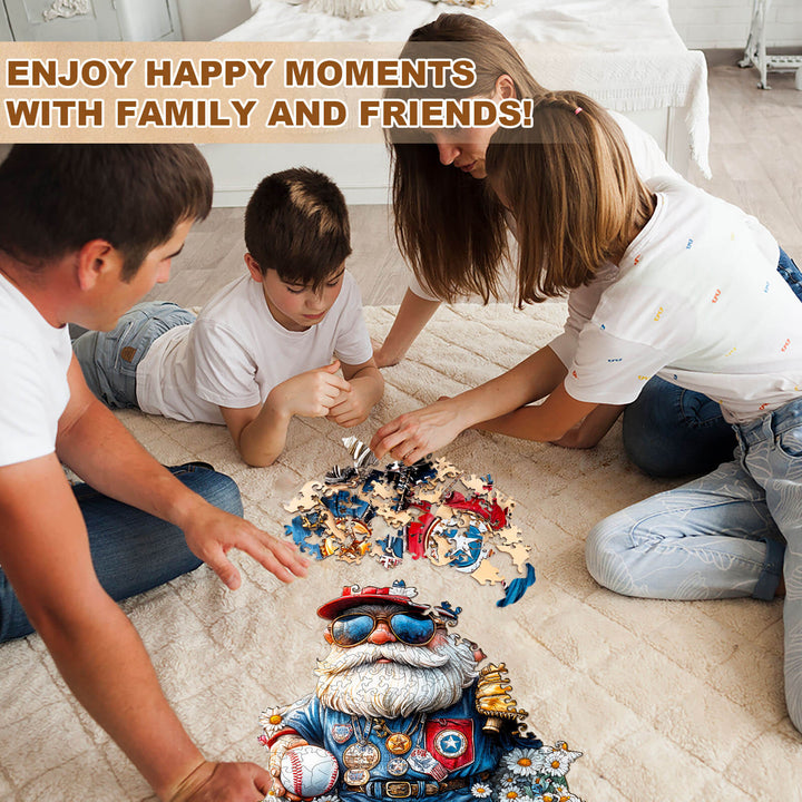 Goblin- und Baseball-Holzpuzzle