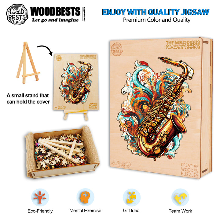 The Melodious Saxophone Wooden Jigsaw Puzzle