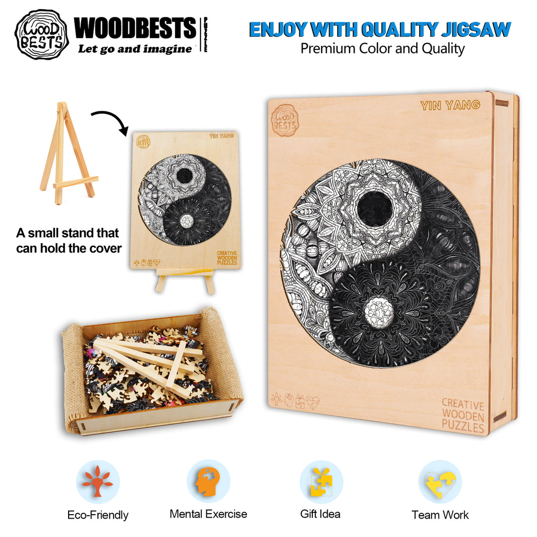 Yin Yang Wooden Jigsaw Puzzle