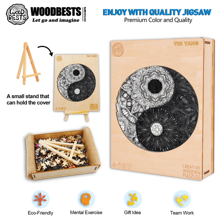 Yin Yang Wooden Jigsaw Puzzle
