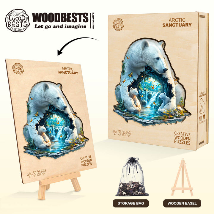 Arctic Sanctuary Wooden Jigsaw Puzzle