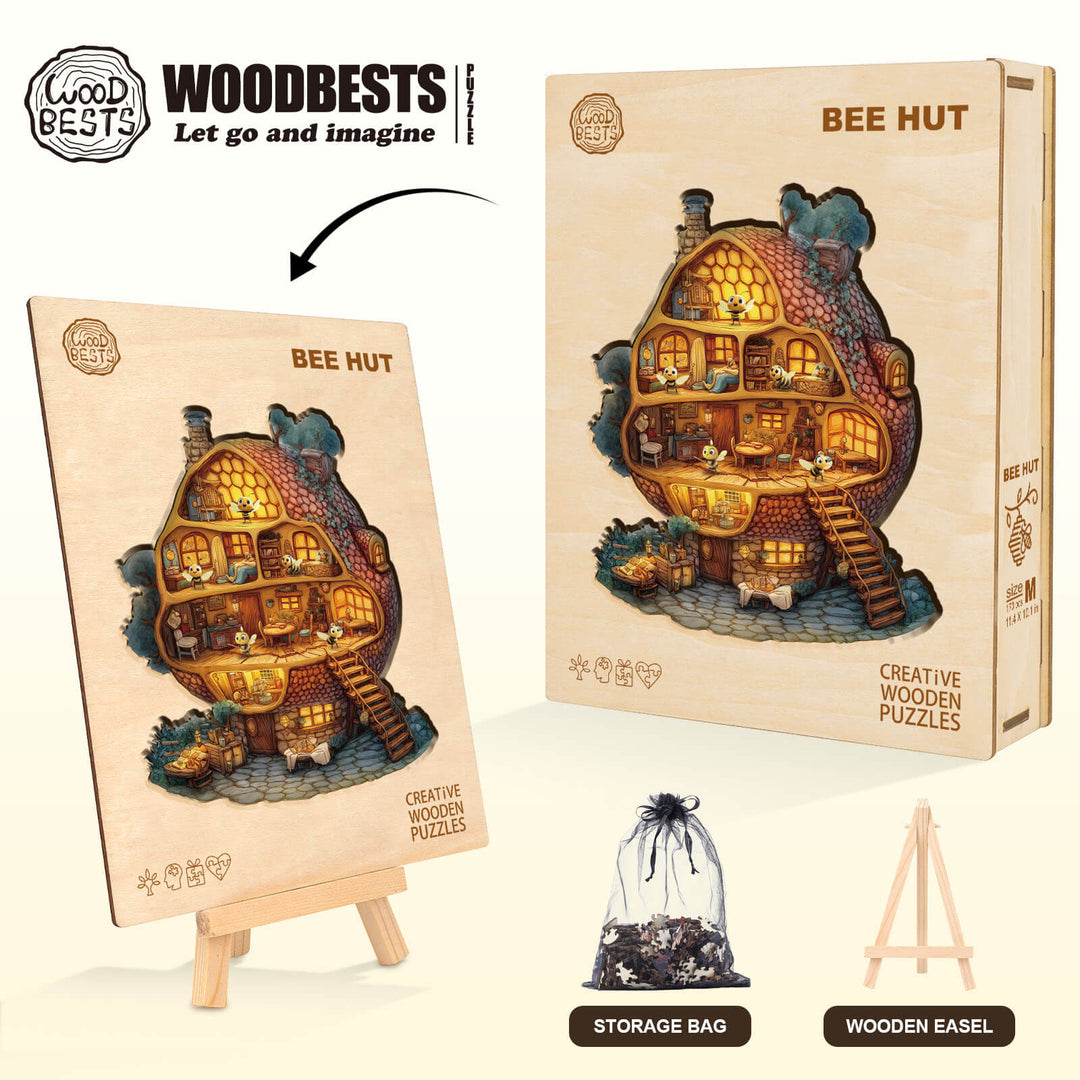 Puzzle en bois Bee Hut