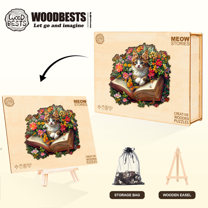 Meow Stories Wooden Jigsaw Puzzle