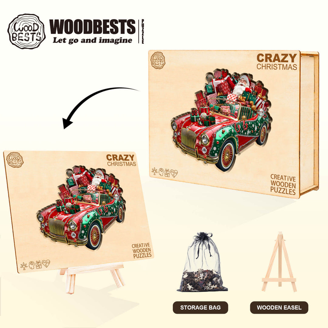 Crazy Christmas Wooden Jigsaw Puzzle