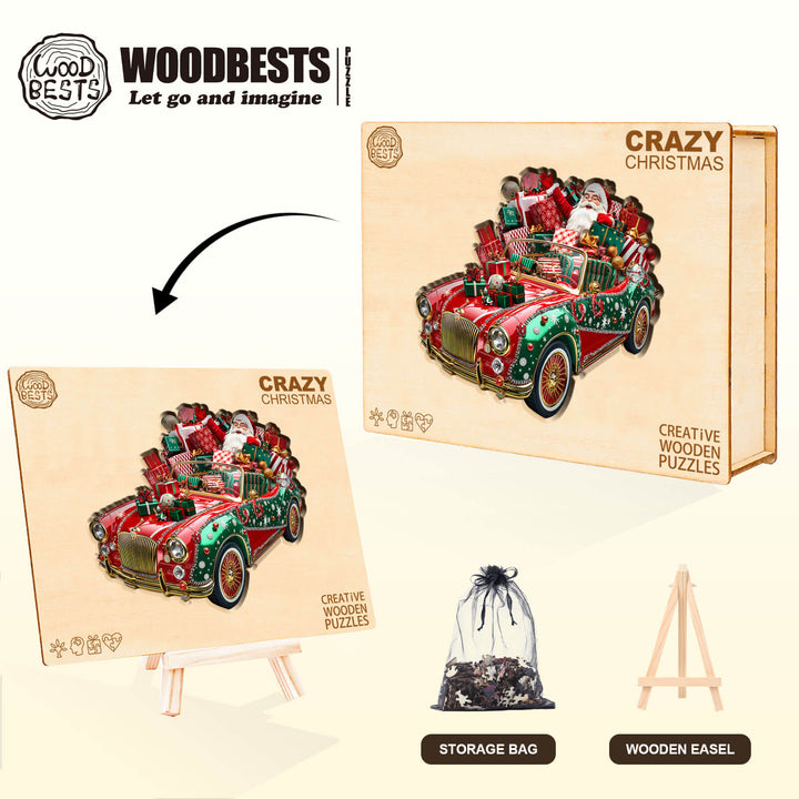 Crazy Christmas Wooden Jigsaw Puzzle