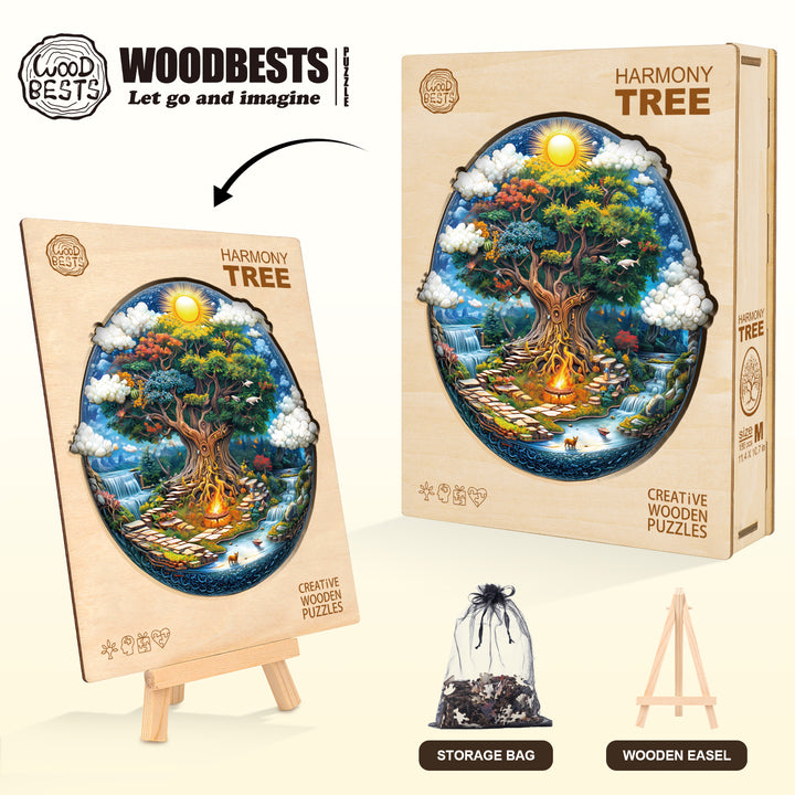 Harmony Tree Wooden Jigsaw Puzzle
