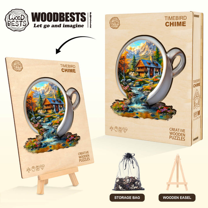 Cup of Serenity Wooden Jigsaw Puzzle