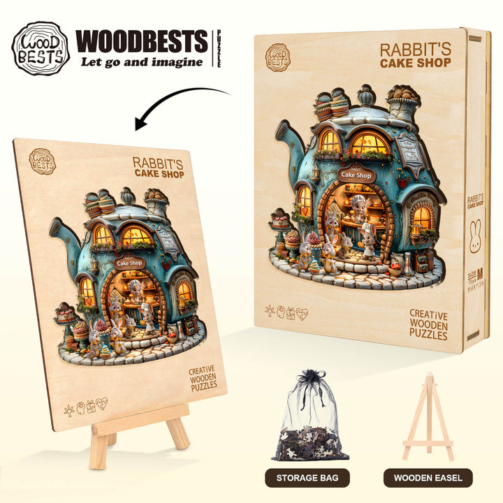 Holzpuzzle von Rabbit's Cake Shop