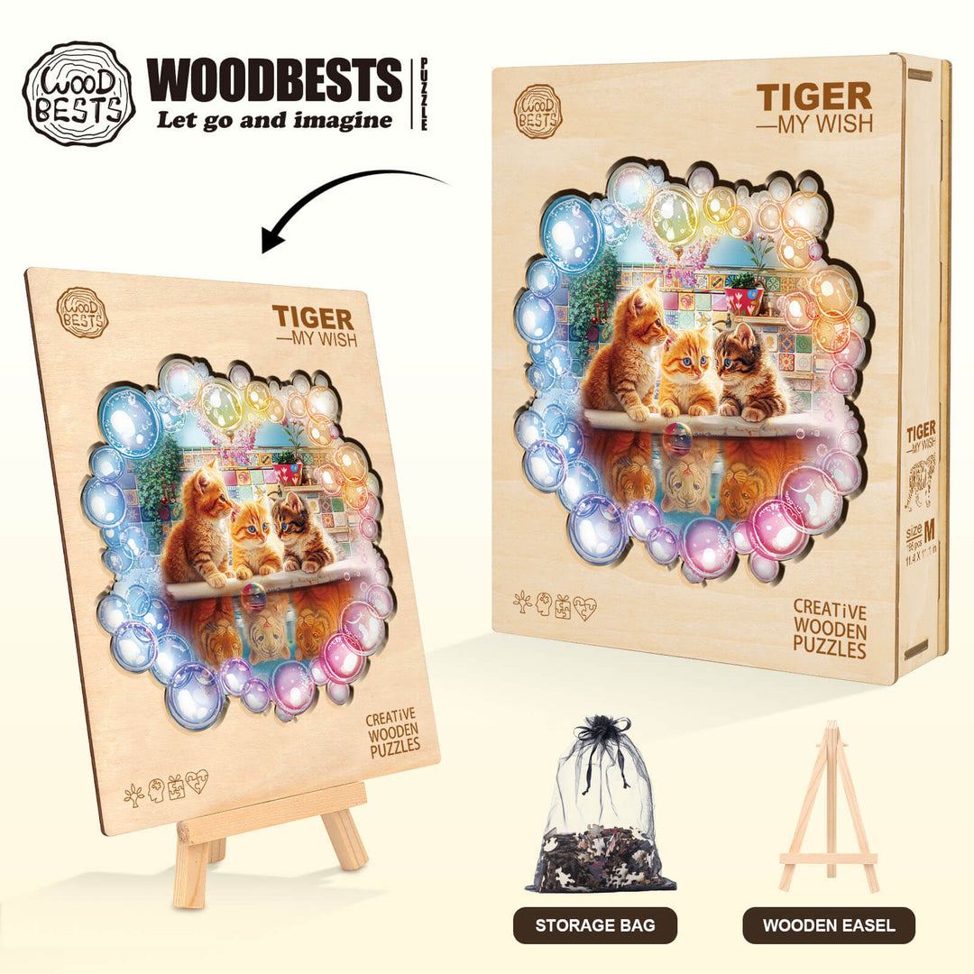 Tiger—My wish Wooden Jigsaw Puzzle