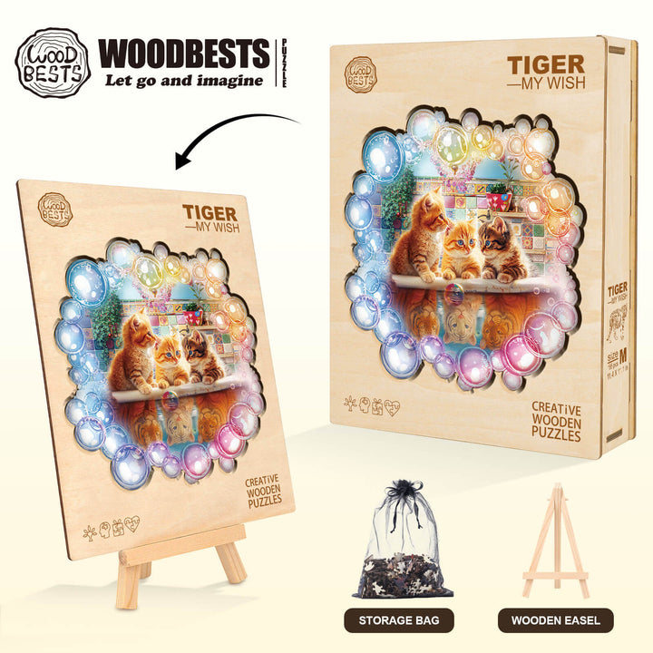 Tiger—My wish Wooden Jigsaw Puzzle