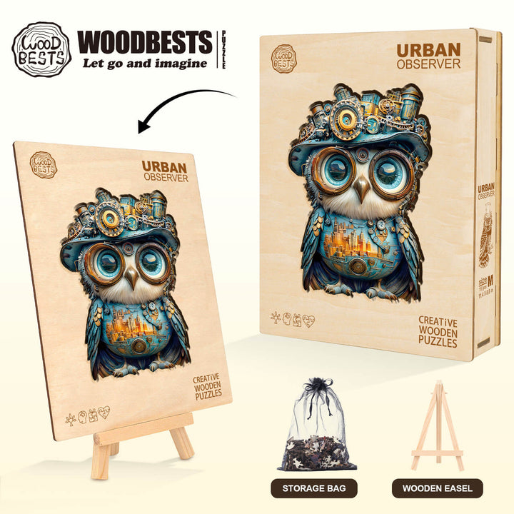 Urban Observer Wooden Jigsaw Puzzle