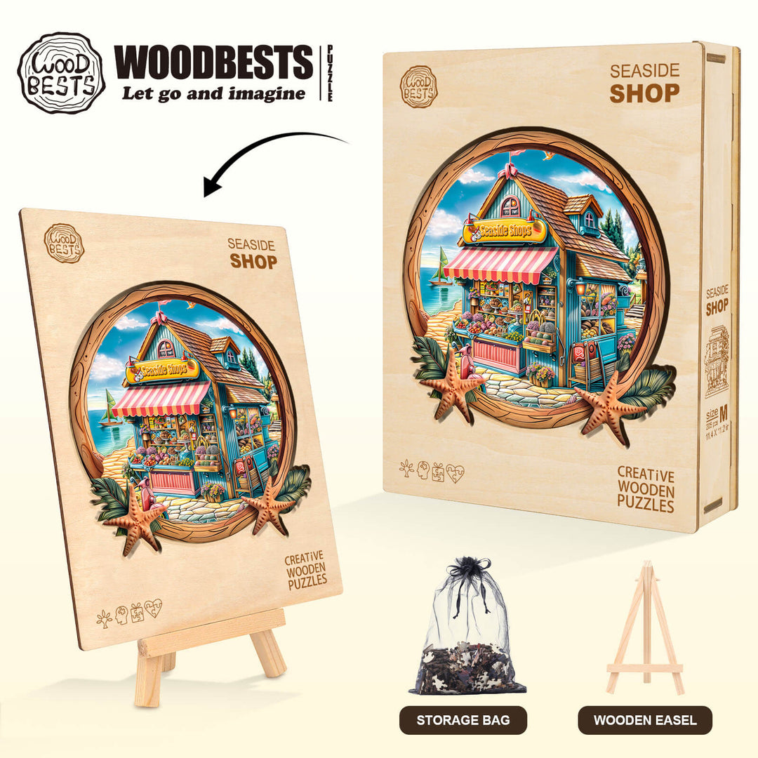 Seaside Shop Holz-Puzzlespiel