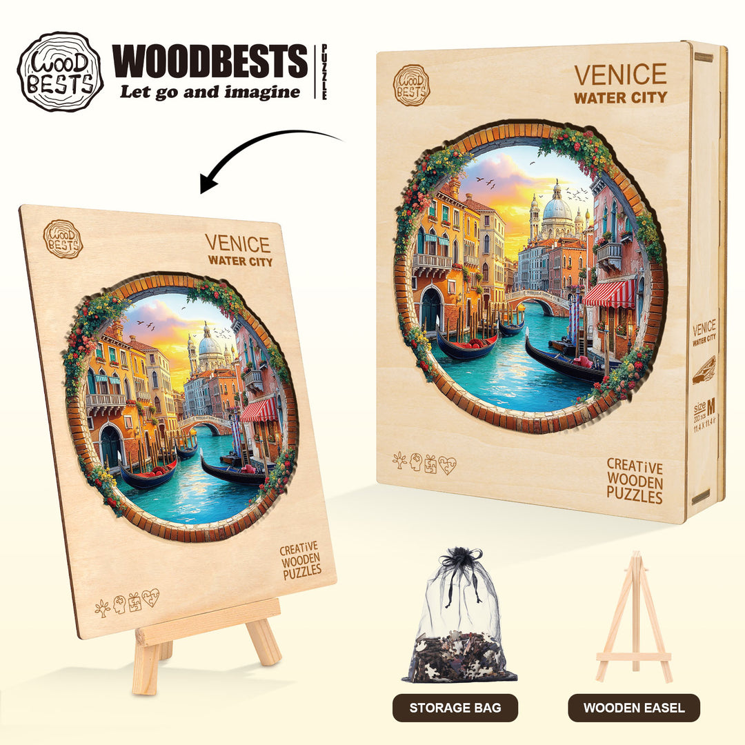 Venice Water City Wooden Jigsaw Puzzle