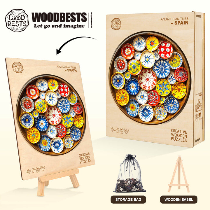 Andalusische Fliesen – Spanisches Holz-Puzzle