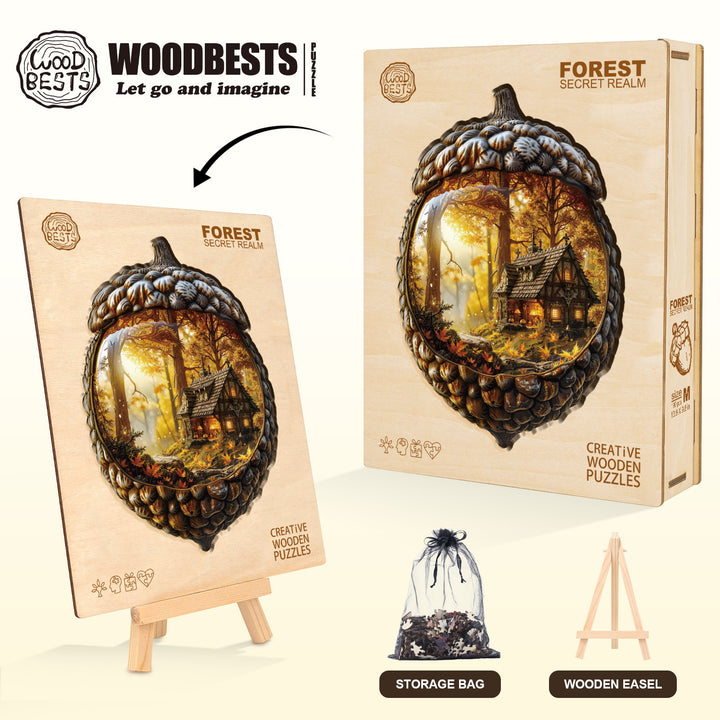 Forest secret realm Wooden Jigsaw Puzzle