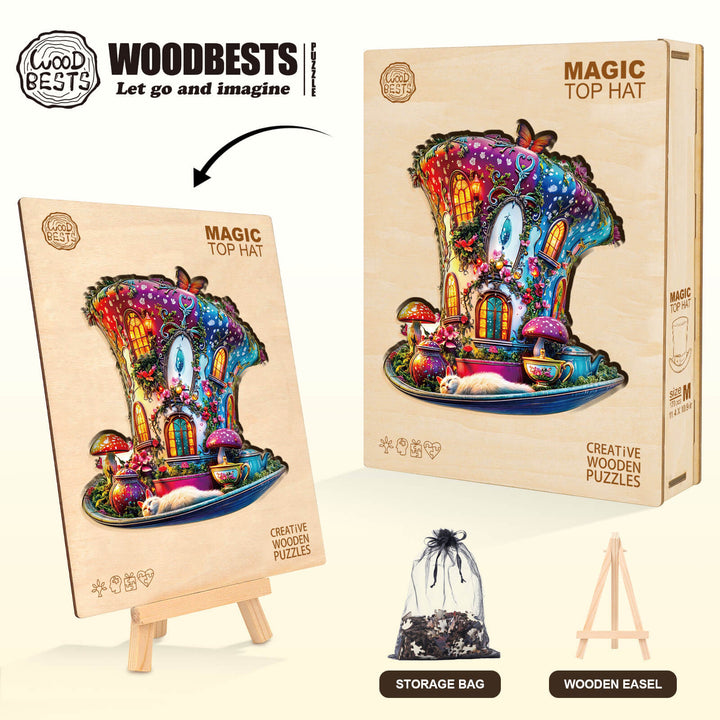 Magischer Zylinder Holz-Puzzle