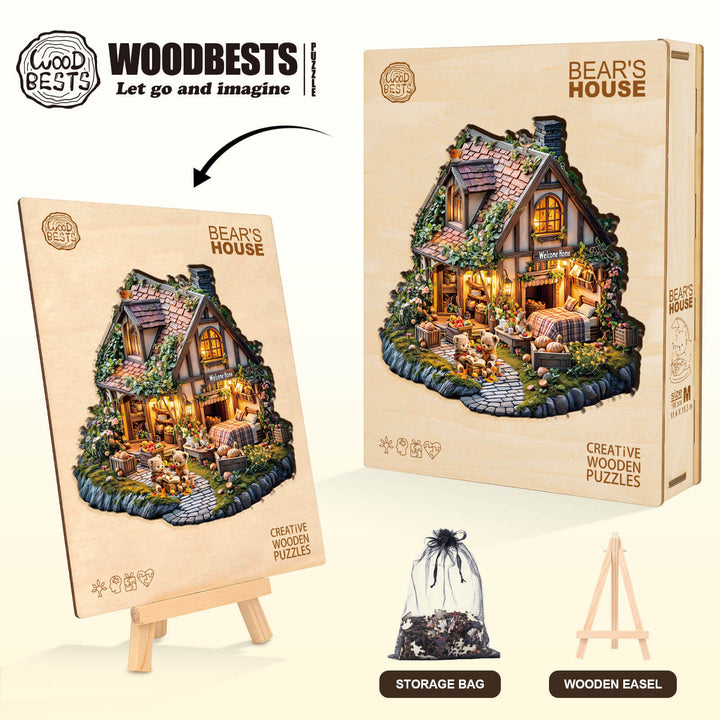 Bärenhaus Holz-Puzzlespiel