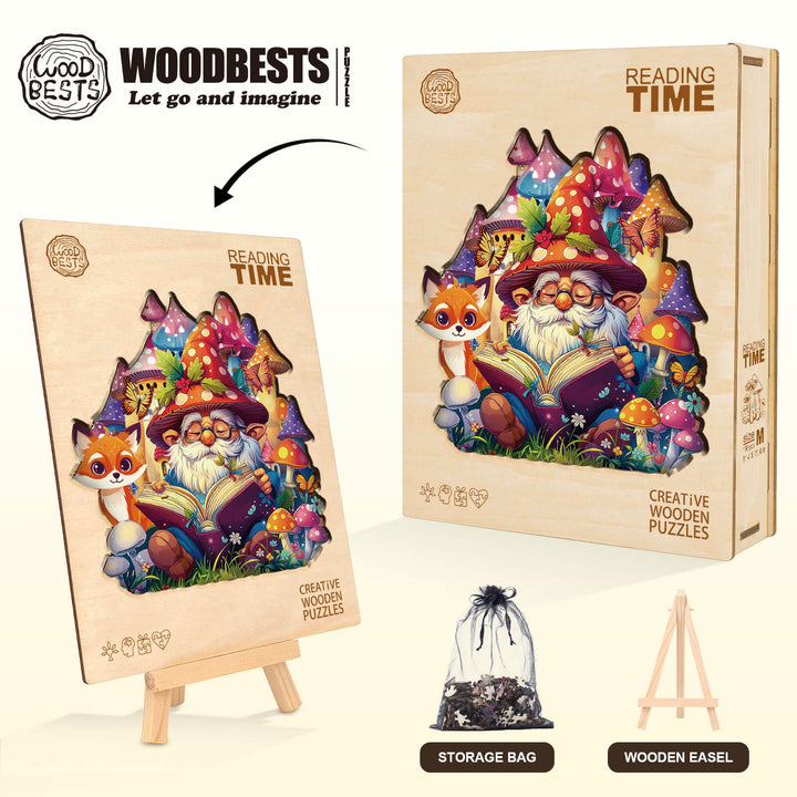 reading time Wooden Jigsaw Puzzle