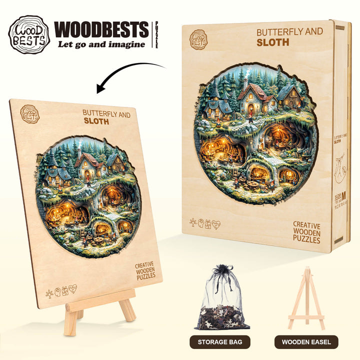 Goblin house Wooden Jigsaw Puzzle