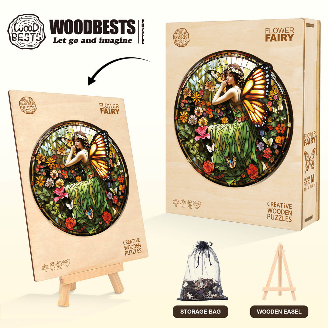 Flower Fairy Wooden Jigsaw Puzzle