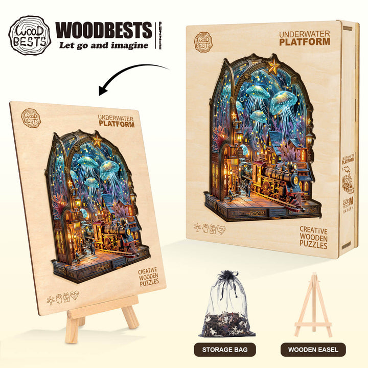 Underwater platform Wooden Jigsaw Puzzle