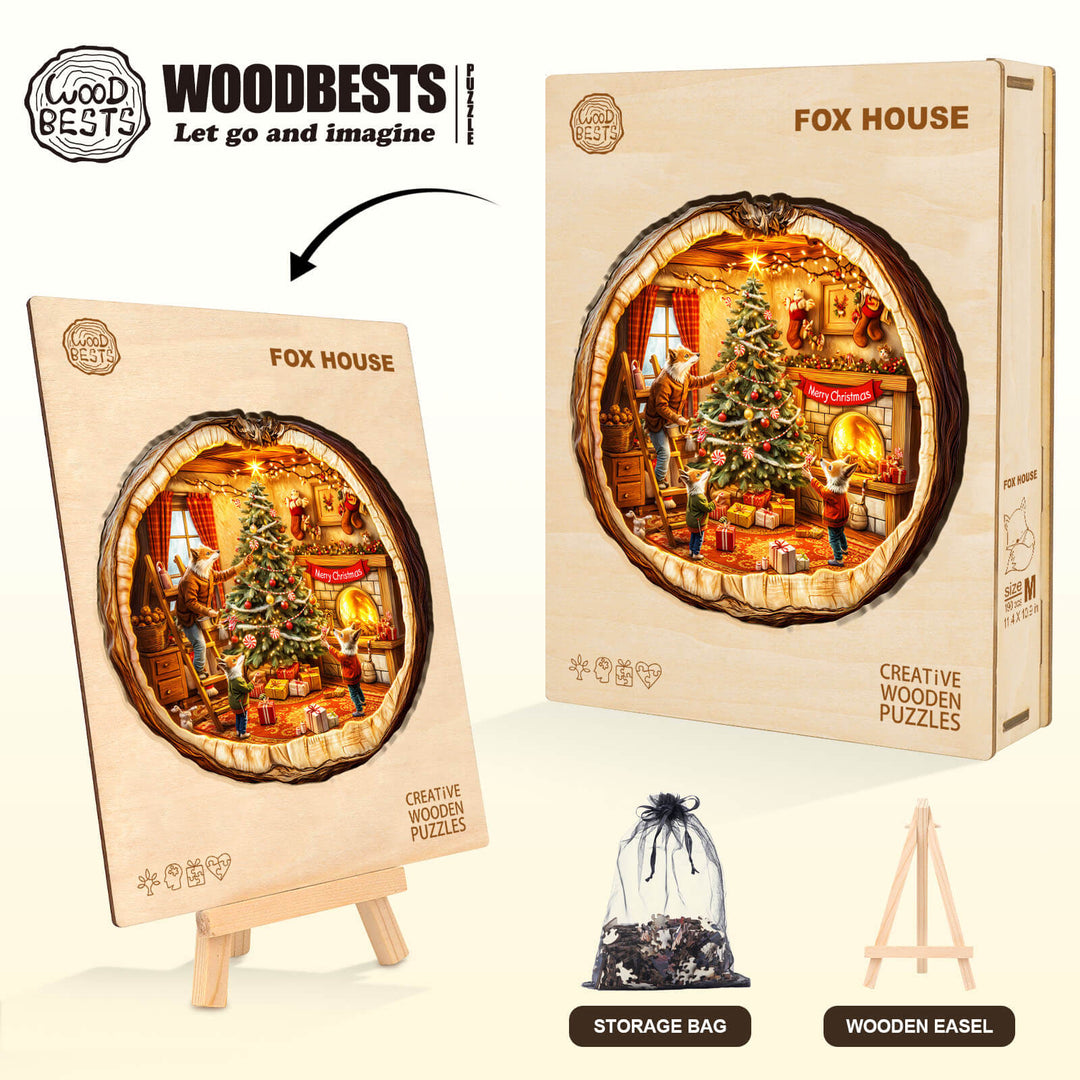 Fox House Wooden Jigsaw Puzzle
