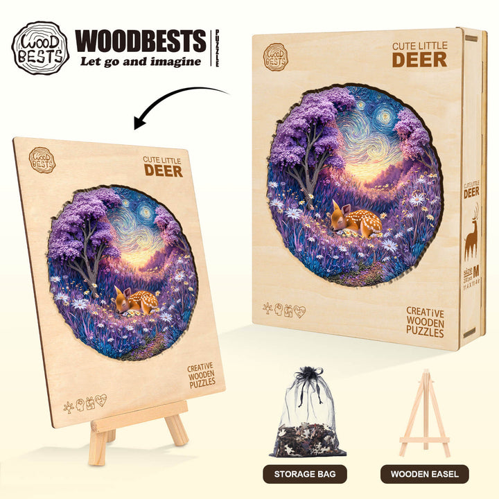 Cute little deer Wooden Jigsaw Puzzle