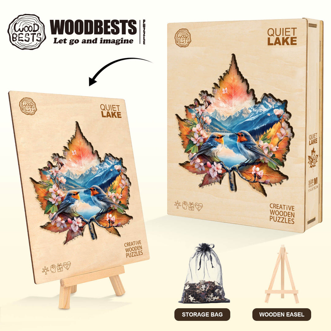 Ruhiger See Holz-Puzzle