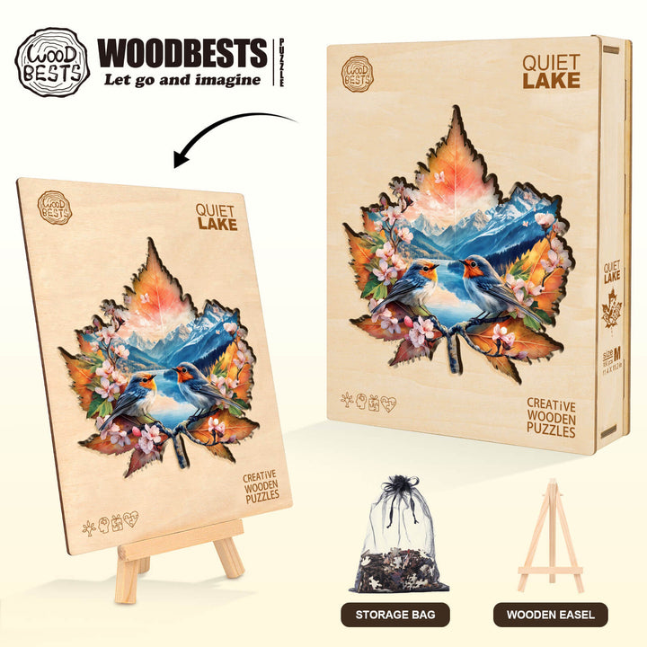 Ruhiger See Holz-Puzzle