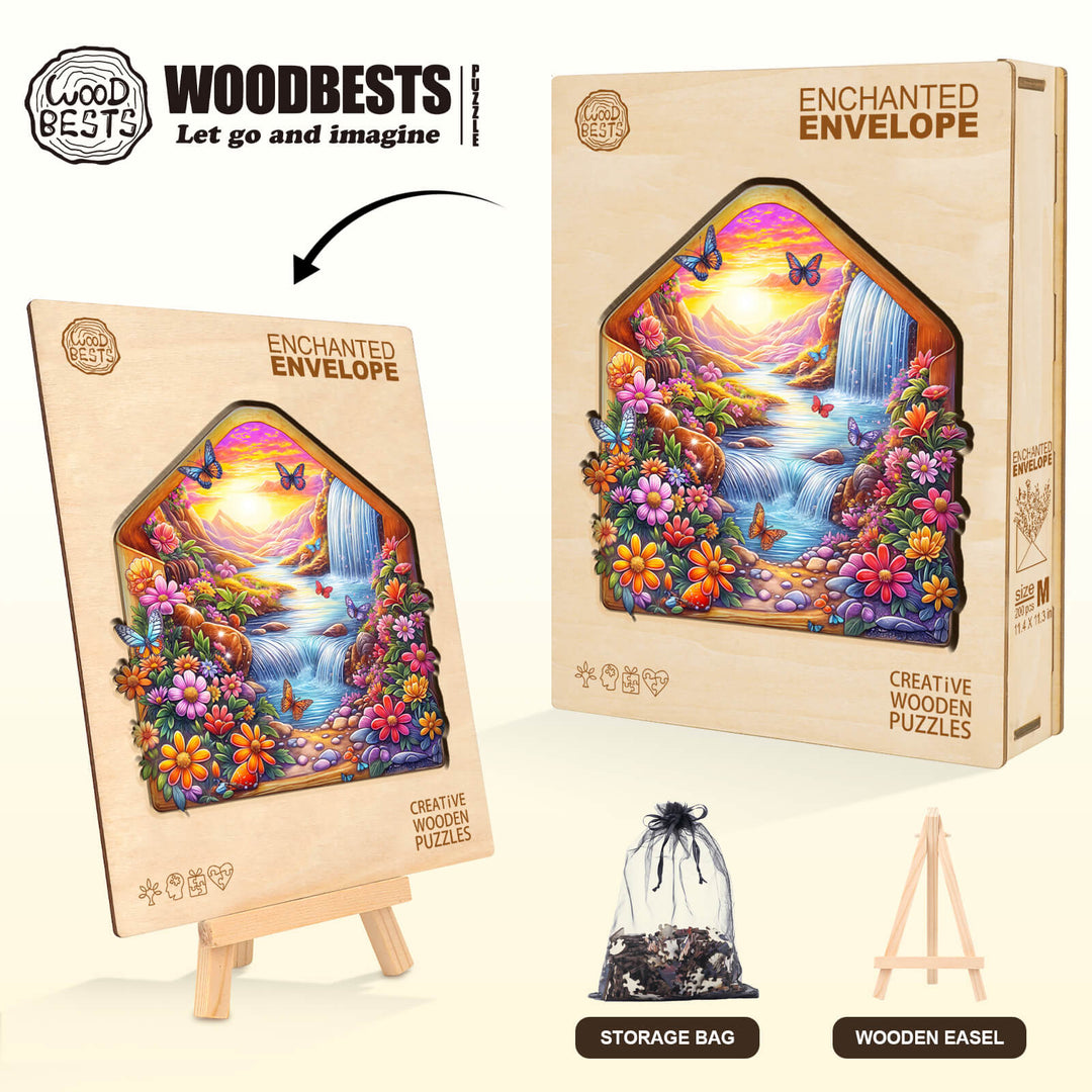 Enchanted Envelope Wooden Jigsaw Puzzle
