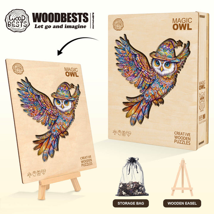 Magic Owl Wooden Jigsaw Puzzle