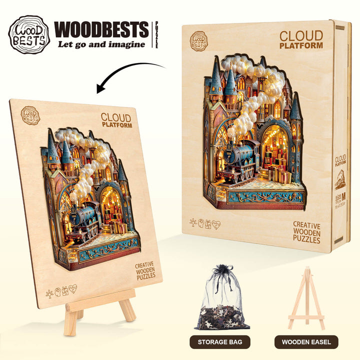 Cloud Platform Wooden Jigsaw Puzzle