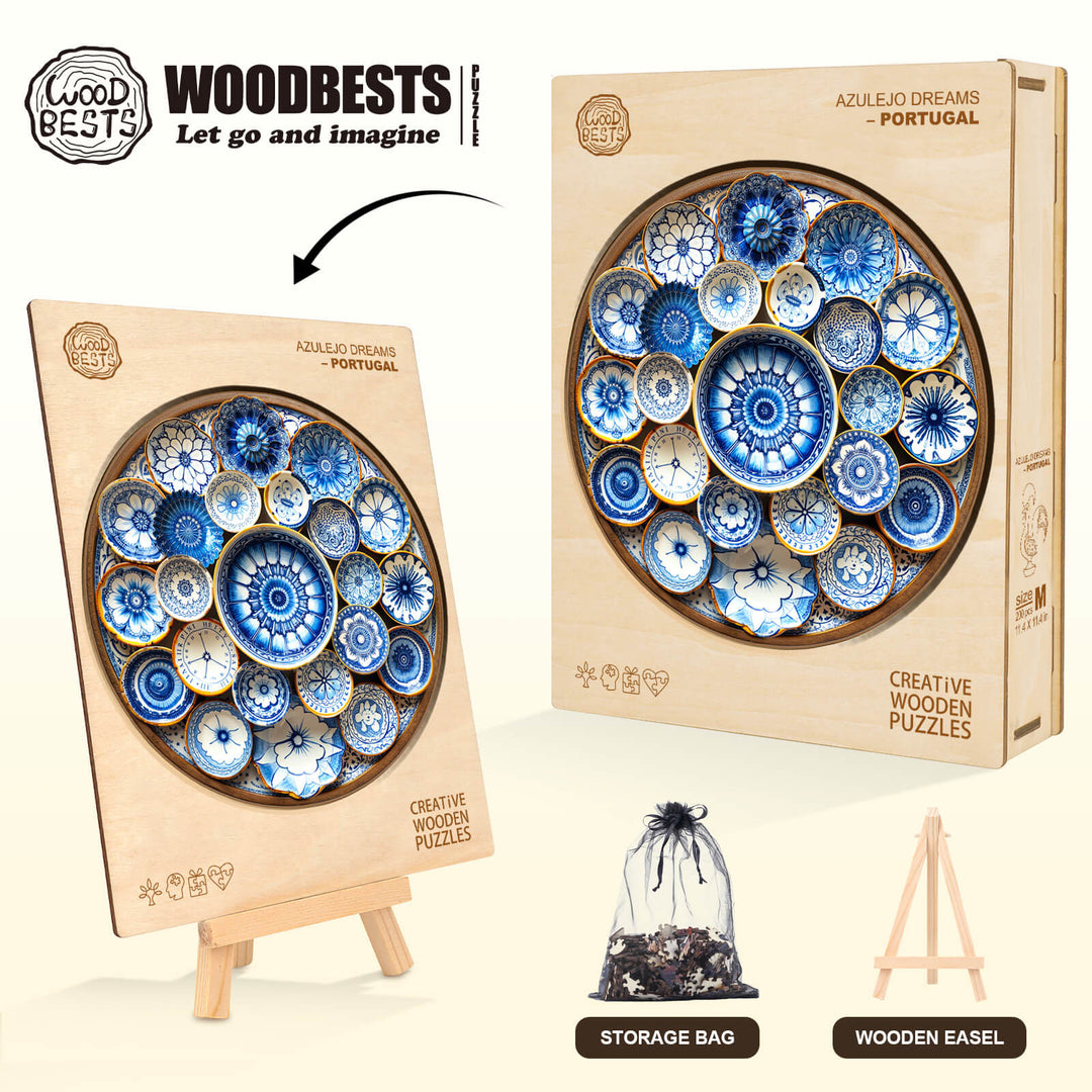 Azulejo Dreams– Portugal Wooden Jigsaw Puzzle