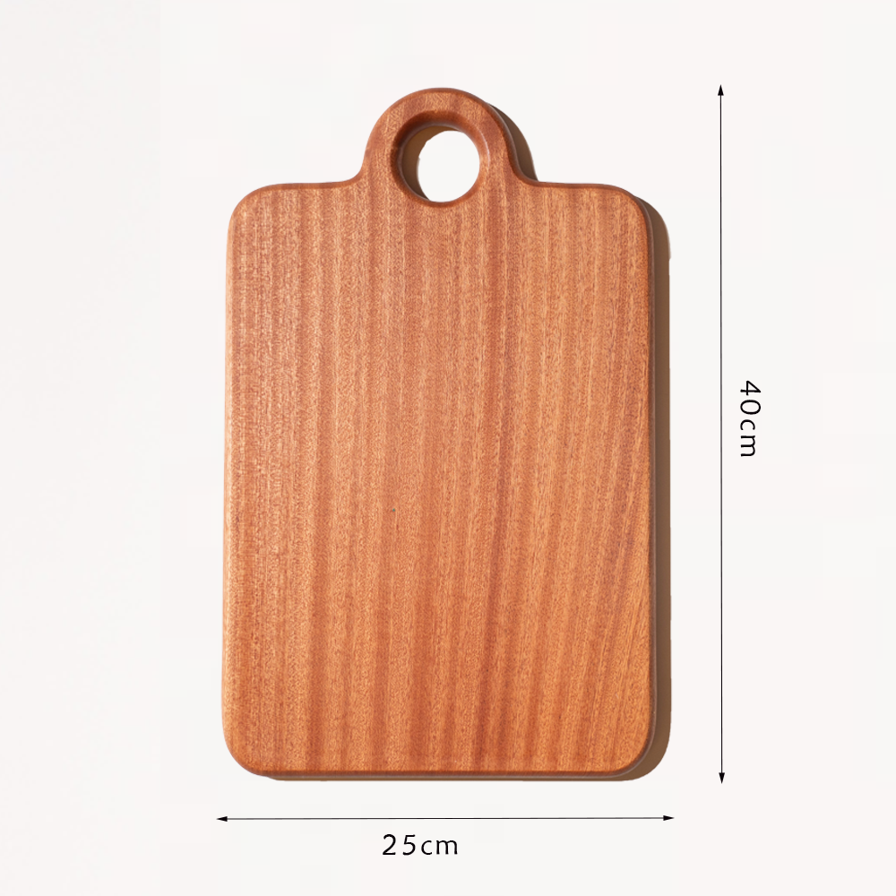 Ebony heavy-duty cutting board with a smooth surface and practical design, ideal for cooking and serving.
