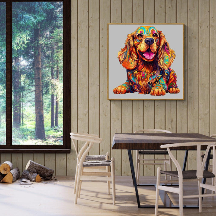 Cocker Spaniel-1 Wooden Jigsaw Puzzle