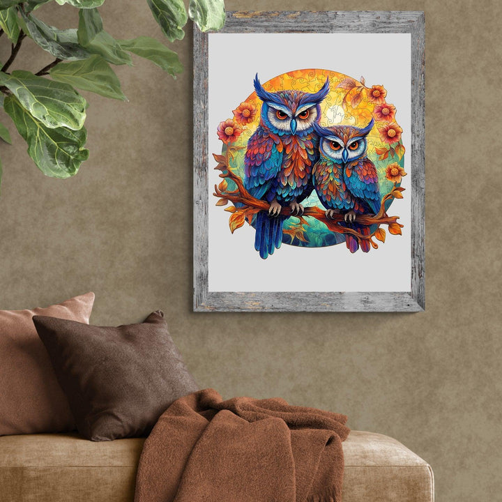 Owl Family Wooden Jigsaw Puzzle