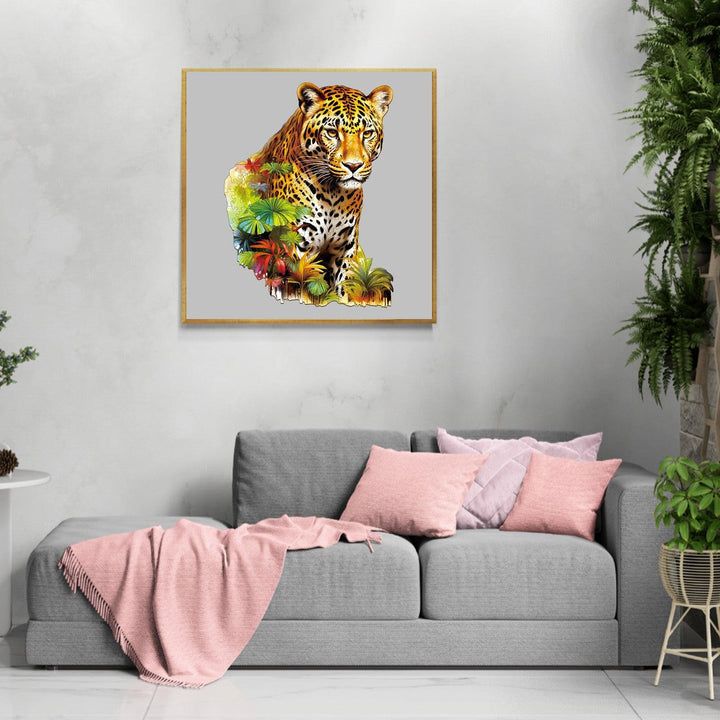 Jungle Cheetah Wooden Jigsaw Puzzle
