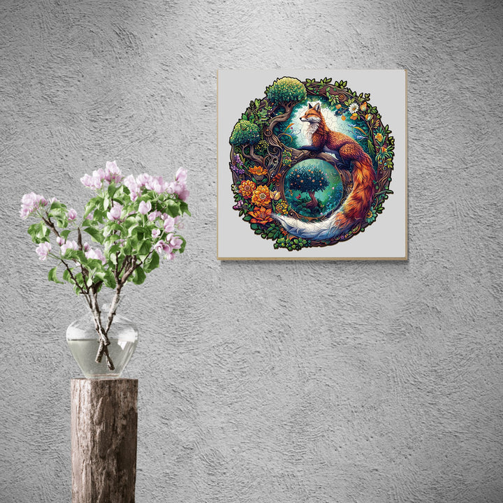 Yin Yang Fox-1 Wooden Jigsaw Puzzle